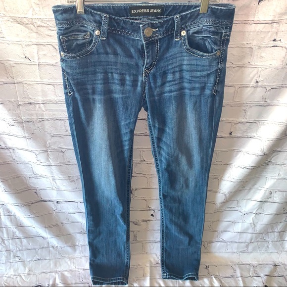 Express Jeans Skinny Low Rise S: 8R